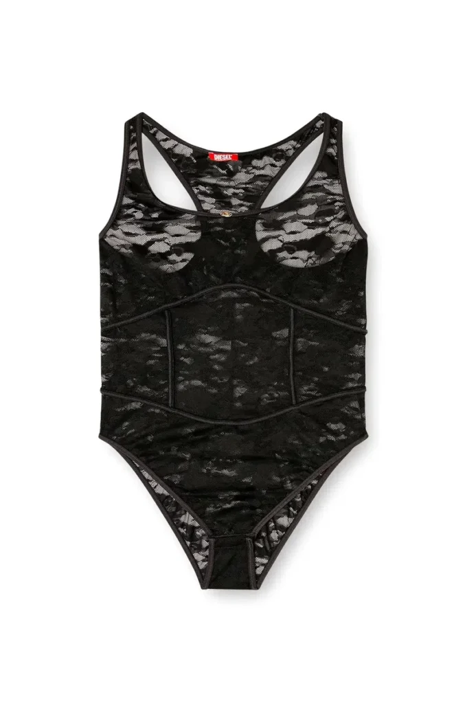 ezzy-utlt Nylon bodysuit with lace design ezzy-utlt Nylon bodysuit with lace design