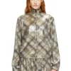 f-erequins Sequined sweater with plaid design f-erequins Sequined sweater with plaid design