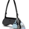 holy-c Metal Oval D keyring with crystals holy-c Metal Oval D keyring with crystals
