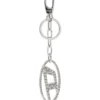 holy-c Metal Oval D keyring with crystals holy-c Metal Oval D keyring with crystals