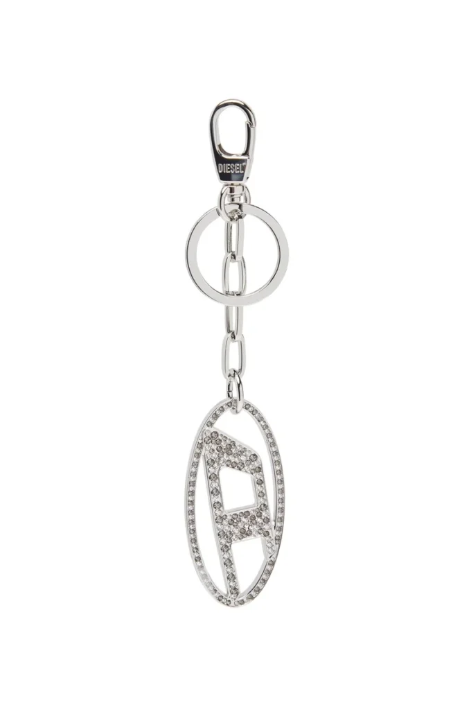 holy-c Metal Oval D keyring with crystals holy-c Metal Oval D keyring with crystals