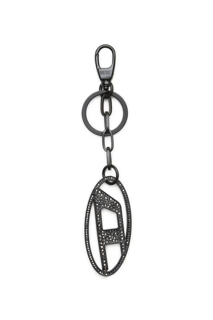 holy-c Metal Oval D keyring with crystals holy-c Metal Oval D keyring with crystals