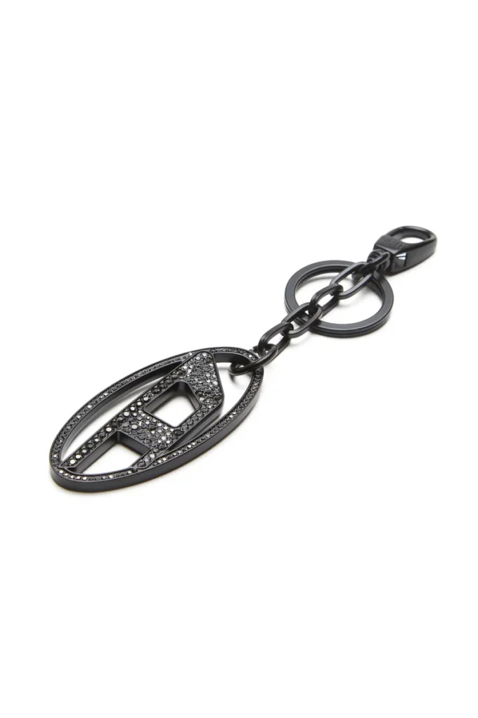 holy-c Metal Oval D keyring with crystals holy-c Metal Oval D keyring with crystals