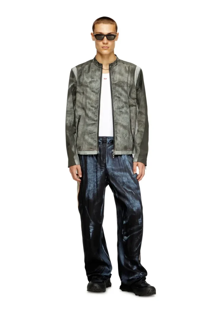 j-evert Biker jacket in printed canvas j-evert Biker jacket in printed canvas