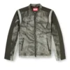 j-evert Biker jacket in printed canvas j-evert Biker jacket in printed canvas