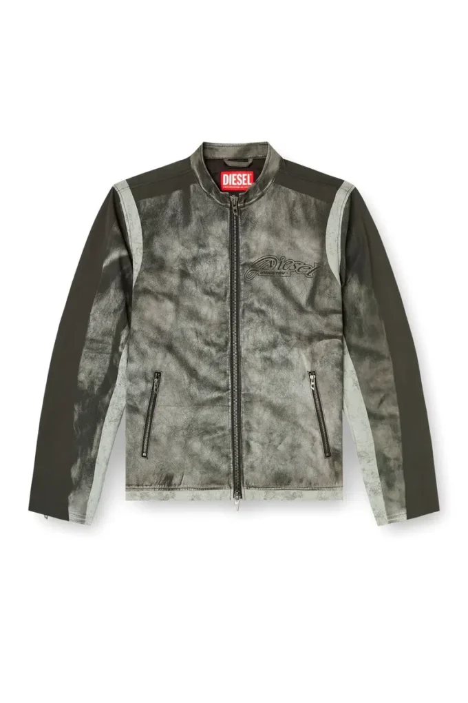 j-evert Biker jacket in printed canvas j-evert Biker jacket in printed canvas