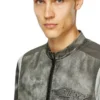 j-evert Biker jacket in printed canvas j-evert Biker jacket in printed canvas