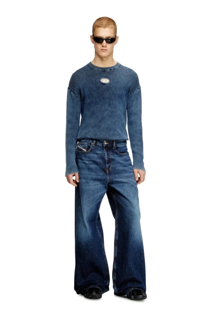 k-darren-d Cut-out ribbed jumper with Oval D plaque k-darren-d Cut-out ribbed jumper with Oval D plaque