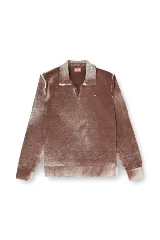 k-lawrence Polo jumper with faded reverse print k-lawrence Polo jumper with faded reverse print