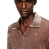 k-lawrence Polo jumper with faded reverse print k-lawrence Polo jumper with faded reverse print