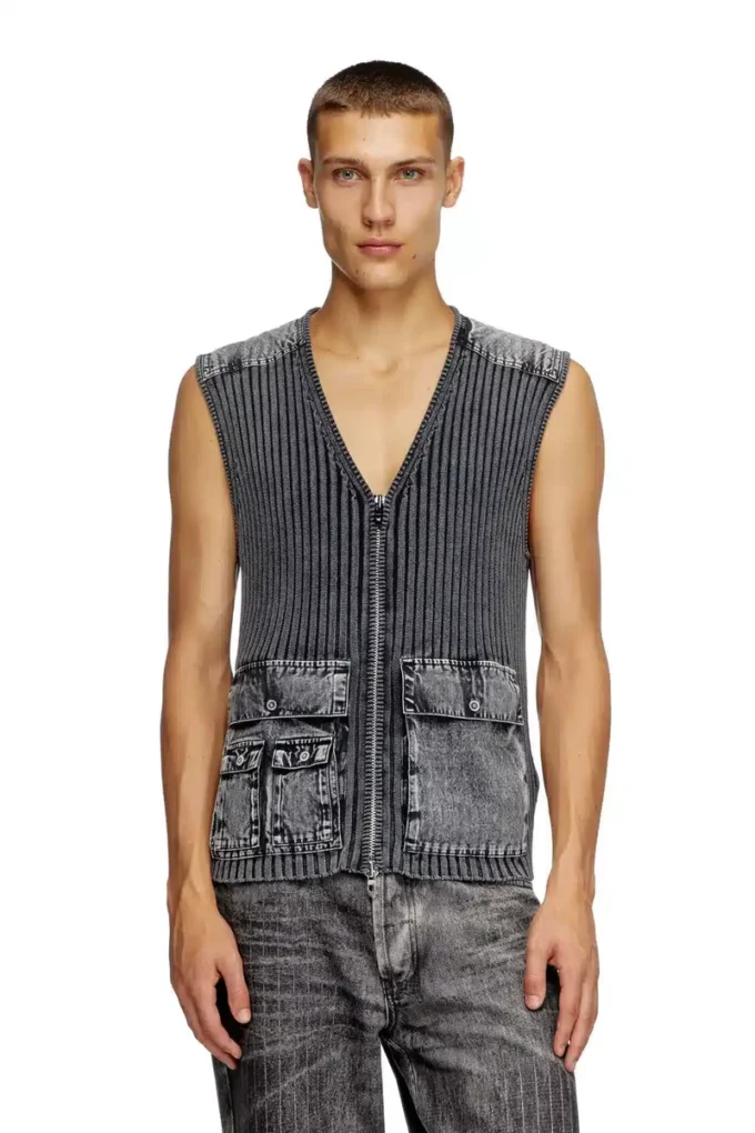 k-margie Utility vest with contrast panels k-margie Utility vest with contrast panels