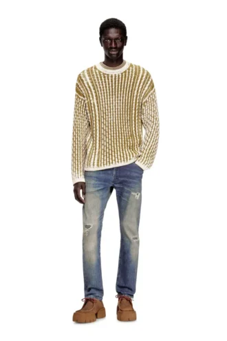 k-moise Reverse-print cable-knit jumper k-moise Reverse-print cable-knit jumper