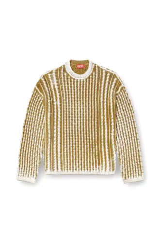 k-moise Reverse-print cable-knit jumper k-moise Reverse-print cable-knit jumper