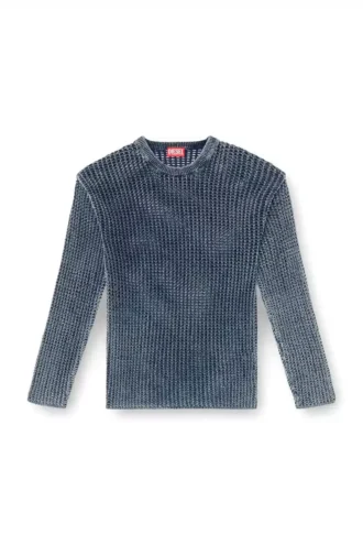 k-redros Mesh-knit jumper in denim yarn k-redros Mesh-knit jumper in denim yarn