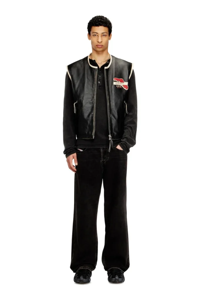 l-flying-20th Leather vest with embroidered patches l-flying-20th Leather vest with embroidered patches