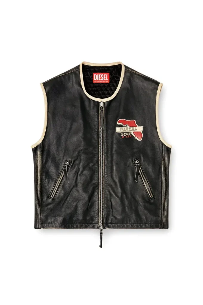 l-flying-20th Leather vest with embroidered patches l-flying-20th Leather vest with embroidered patches