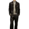 l-uncan Biker jacket in boiled leather l-uncan Biker jacket in boiled leather