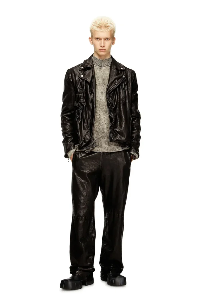 l-uncan Biker jacket in boiled leather l-uncan Biker jacket in boiled leather
