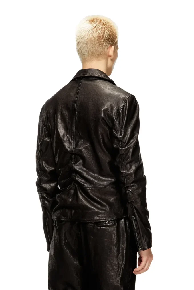 l-uncan Biker jacket in boiled leather l-uncan Biker jacket in boiled leather