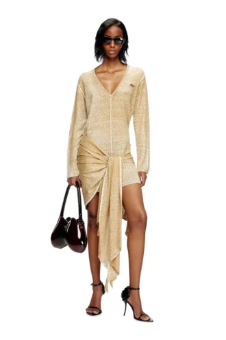 m-egaknot Knitted dress with hip tie m-egaknot Knitted dress with hip tie