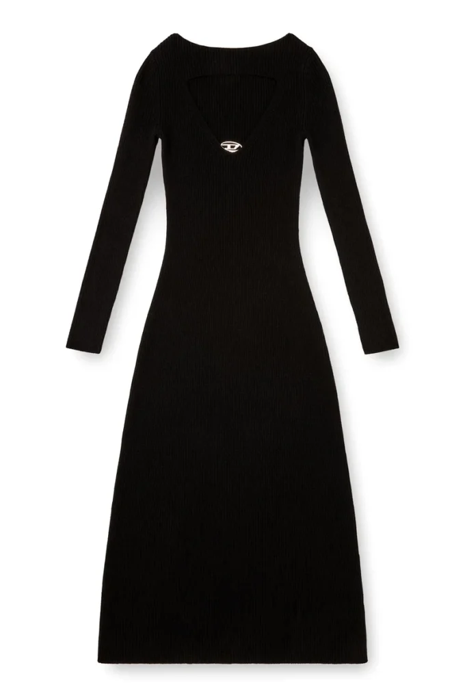 m-oloni Midi wool dress with inlay m-oloni Midi wool dress with inlay