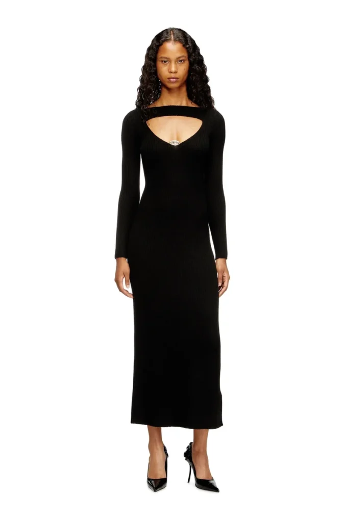 m-oloni Midi wool dress with inlay m-oloni Midi wool dress with inlay