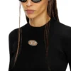 m-valari Rib-knit viscose-blend top with Oval D m-valari Rib-knit viscose-blend top with Oval D
