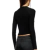 m-valari Rib-knit viscose-blend top with Oval D m-valari Rib-knit viscose-blend top with Oval D