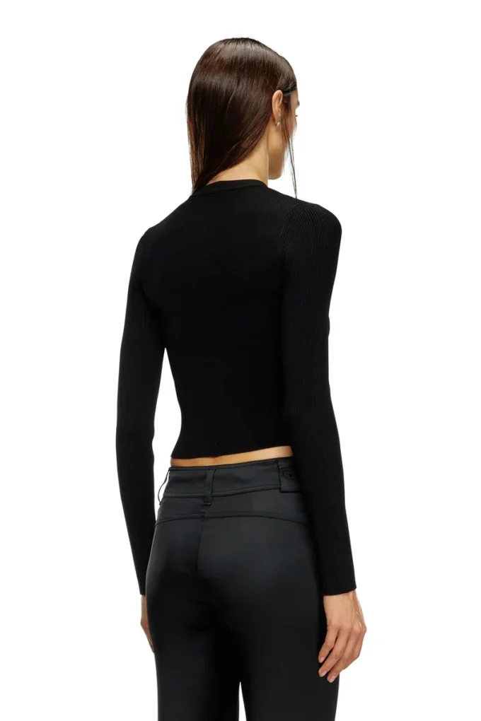 m-valari Rib-knit viscose-blend top with Oval D m-valari Rib-knit viscose-blend top with Oval D