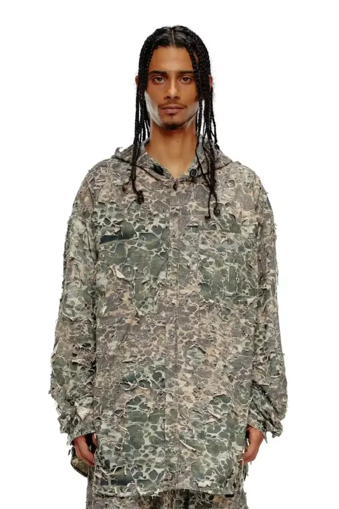 s-dewny-hood-hockk Camo shirt with destroyed finish s-dewny-hood-hockk Camo shirt with destroyed finish
