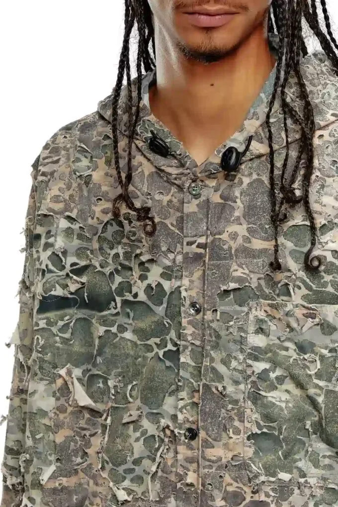 s-dewny-hood-hockk Camo shirt with destroyed finish s-dewny-hood-hockk Camo shirt with destroyed finish