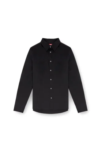 s-fitty-a Formal shirt with logo-embroidered collar s-fitty-a Formal shirt with logo-embroidered collar