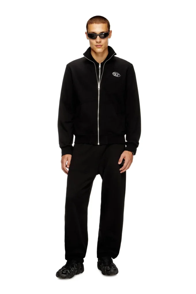 s-ginni-zip-od Zip-up sweatshirt with metallic logo s-ginni-zip-od Zip-up sweatshirt with metallic logo