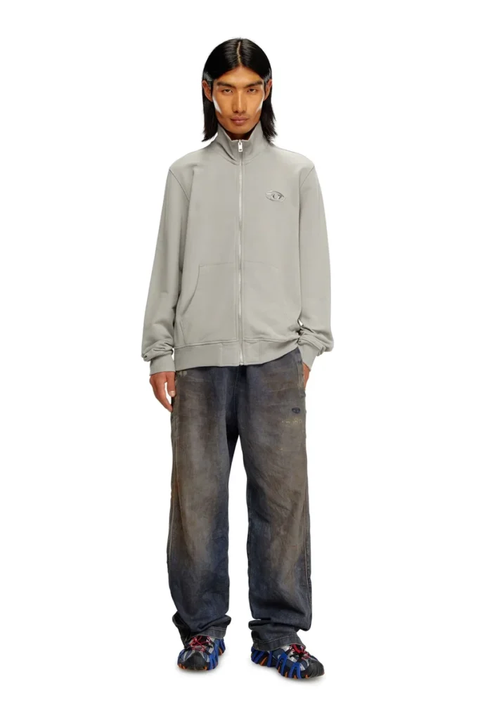 s-ginni-zip-od Zip-up sweatshirt with metallic logo s-ginni-zip-od Zip-up sweatshirt with metallic logo