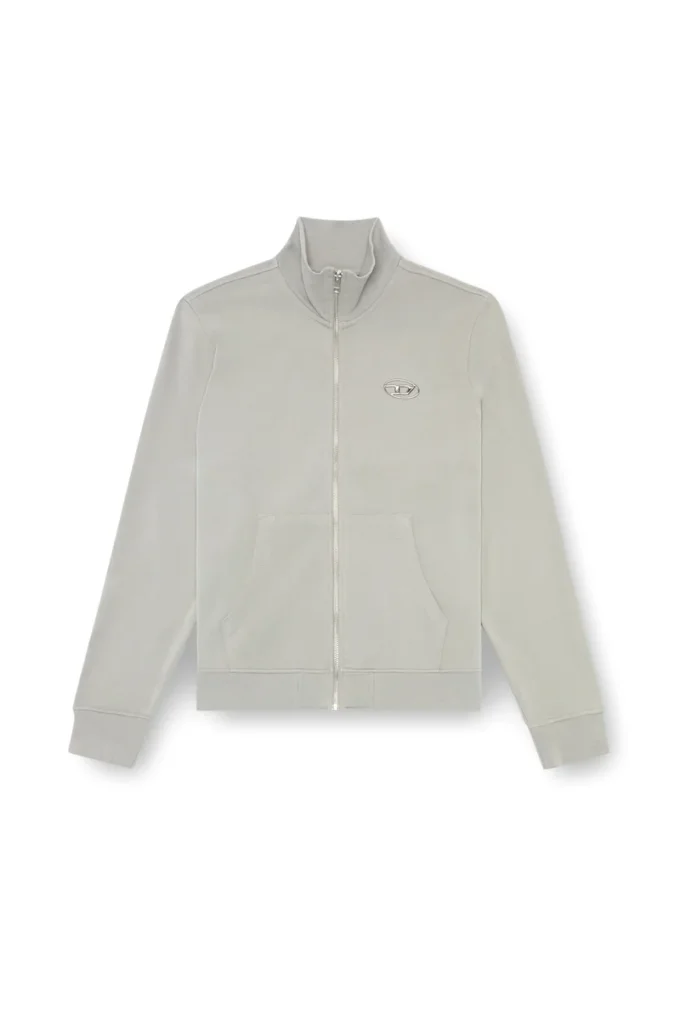 s-ginni-zip-od Zip-up sweatshirt with metallic logo s-ginni-zip-od Zip-up sweatshirt with metallic logo