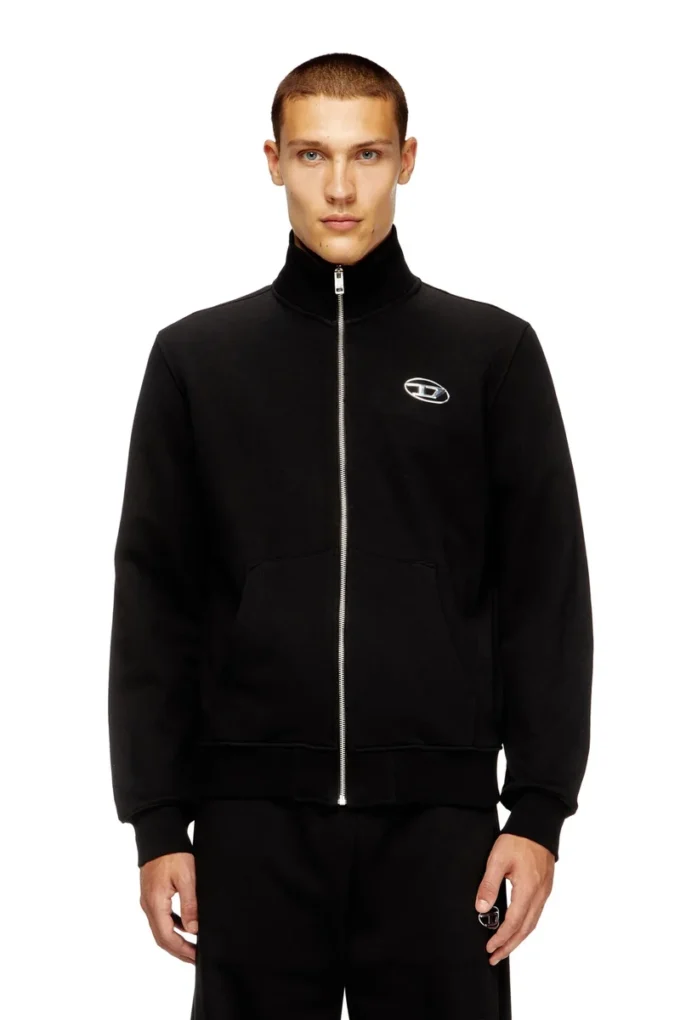 s-ginni-zip-od Zip-up sweatshirt with metallic logo s-ginni-zip-od Zip-up sweatshirt with metallic logo