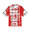 s-nabil Check bowling shirt with fading logo s-nabil Check bowling shirt with fading logo