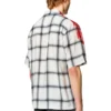 s-nabil Check bowling shirt with fading logo s-nabil Check bowling shirt with fading logo