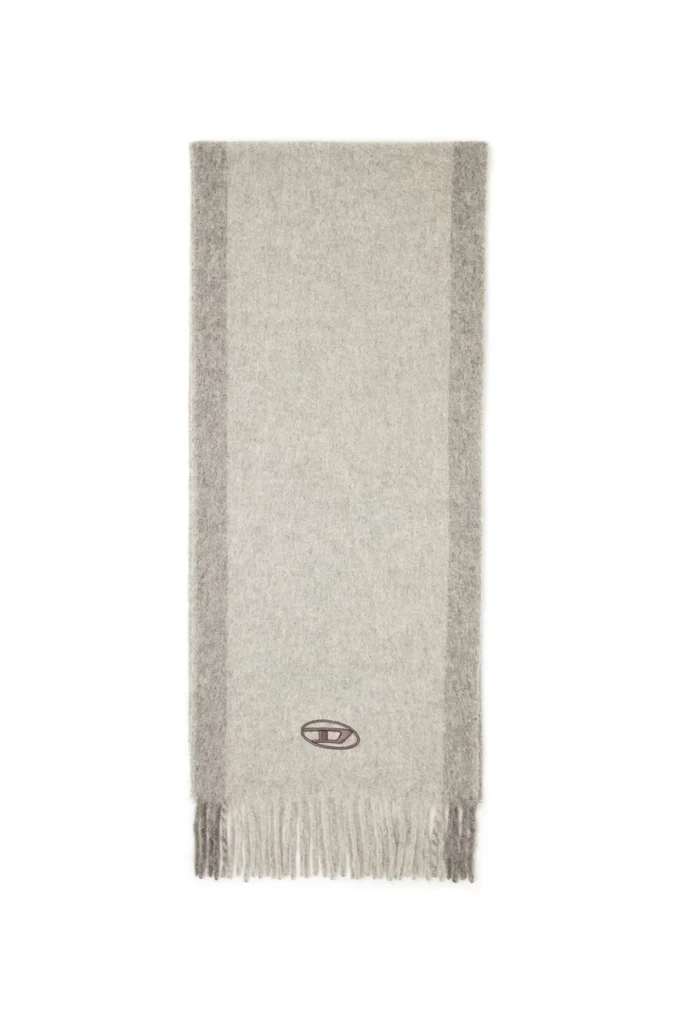 s-olid Wool-blend scarf with contrast stripes s-olid Wool-blend scarf with contrast stripes