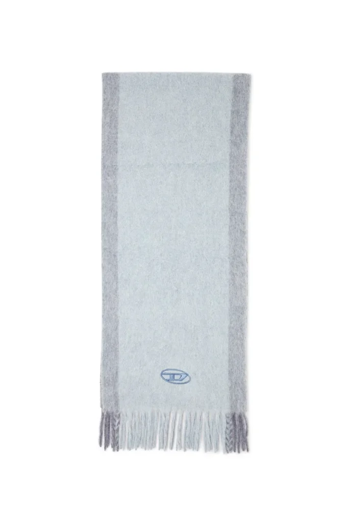 s-olid Wool-blend scarf with contrast stripes s-olid Wool-blend scarf with contrast stripes