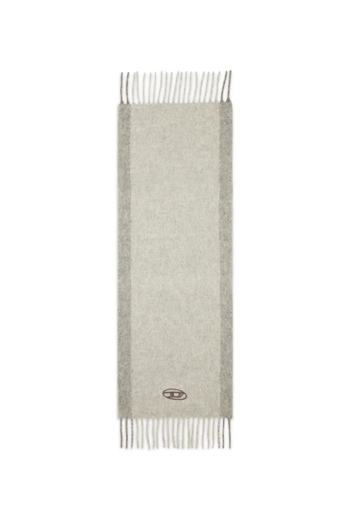 s-olid Wool-blend scarf with contrast stripes s-olid Wool-blend scarf with contrast stripes