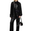 s-simply-c-wn-q1 Fluid shirt in laminated fabric s-simply-c-wn-q1 Fluid shirt in laminated fabric