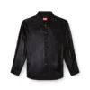 s-simply-c-wn-q1 Fluid shirt in laminated fabric s-simply-c-wn-q1 Fluid shirt in laminated fabric