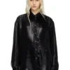 s-simply-c-wn-q1 Fluid shirt in laminated fabric s-simply-c-wn-q1 Fluid shirt in laminated fabric
