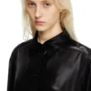 s-simply-c-wn-q1 Fluid shirt in laminated fabric s-simply-c-wn-q1 Fluid shirt in laminated fabric