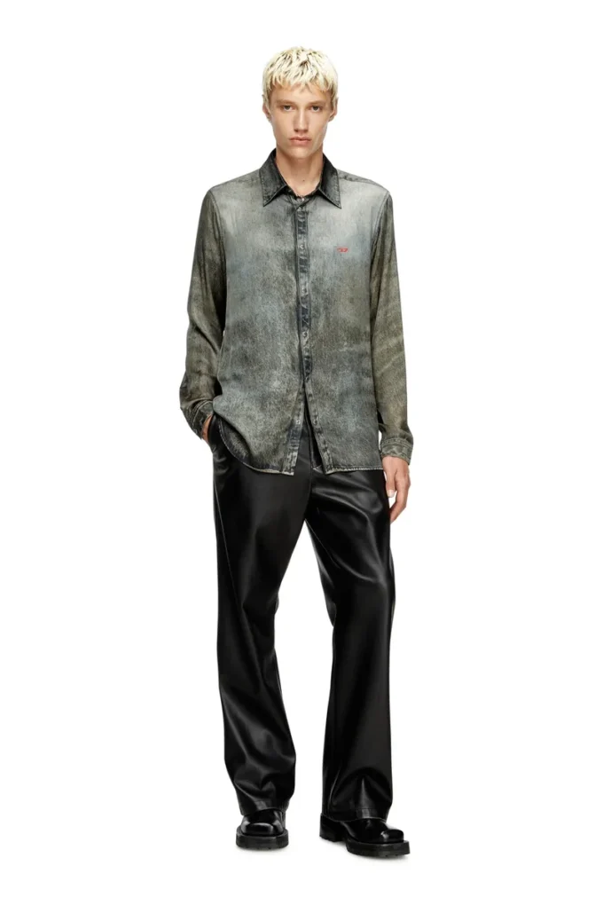 s-simply-lkct Shirt in denim-look viscose s-simply-lkct Shirt in denim-look viscose