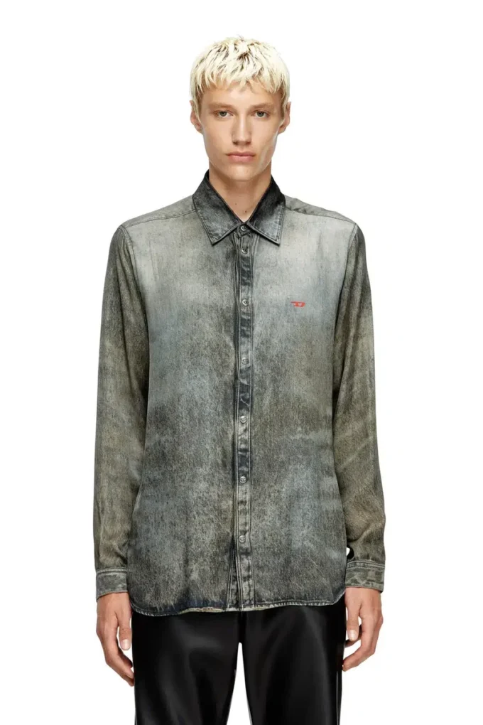 s-simply-lkct Shirt in denim-look viscose s-simply-lkct Shirt in denim-look viscose