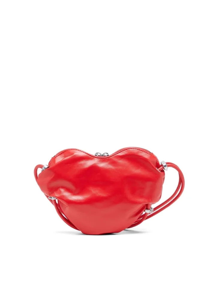 scrunch-d heart Scrunch-D-Heart shoulder bag in scrunched leather scrunch-d heart Scrunch-D-Heart shoulder bag in scrunched leather