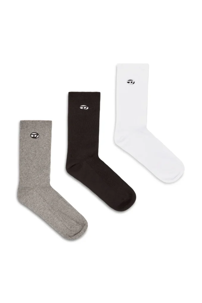 skm-d-oval 3-pack of cotton socks with Oval D embroidery skm-d-oval 3-pack of cotton socks with Oval D embroidery