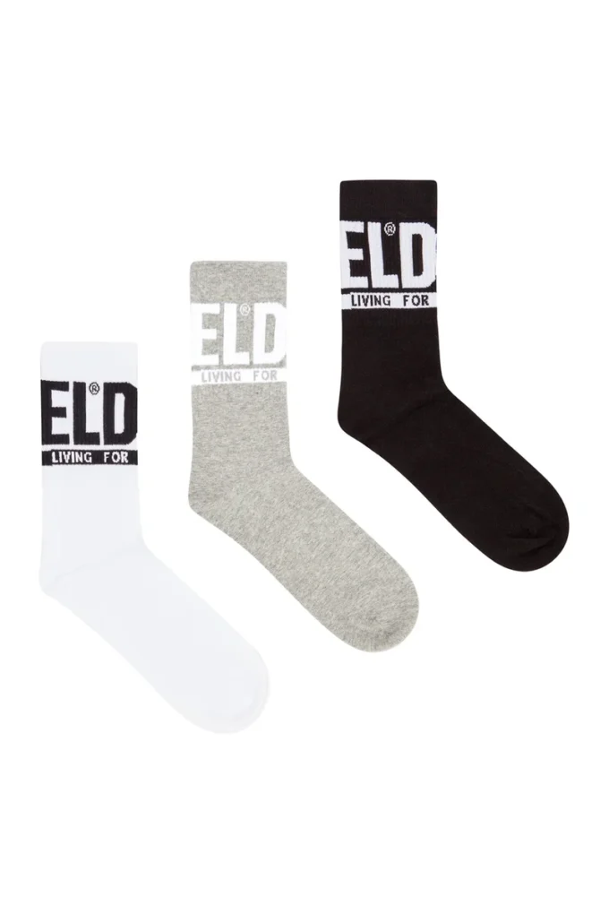 skm-ray-threepack 3-pack of logo cuff socks skm-ray-threepack 3-pack of logo cuff socks